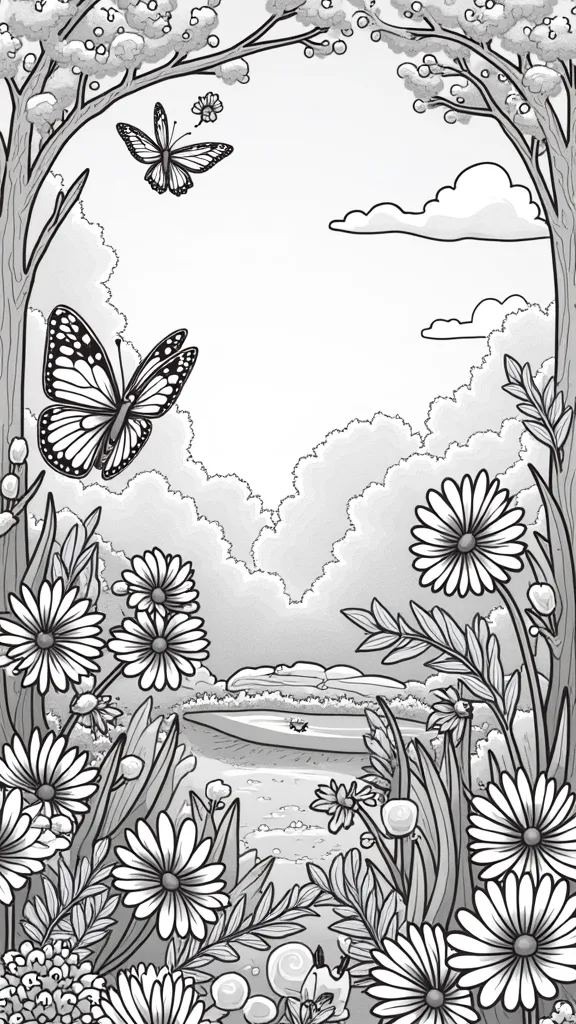 spring printables coloring pages